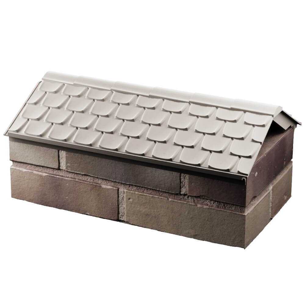 Парапет Zking Эльбрус Бежевый с посадкой на 1 кирпич (255мм)