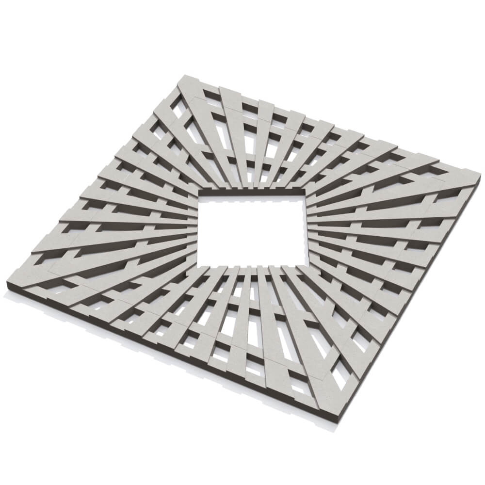 Приствольная решетка для дерева ZKING ATMOSPHERE 1.2х1.2м Бежевая